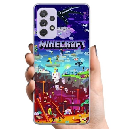 Kompatibelt Mobildeksel til Samsung Galaxy A52s 5G MineCraft