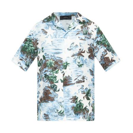 Amiri, Shirt Blauw, Heren, Maat:M