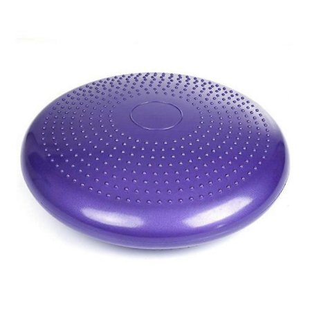 Inflatable Stability Wobble Cushion Extra Thick Core Balance Disc Wiggle Seat Pad to Improve Core Strength Relieve Back Pain (Purple)