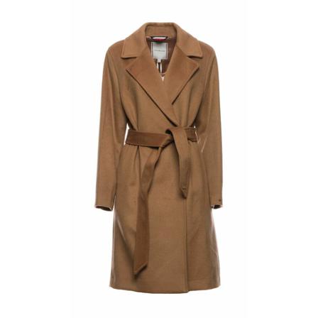 Tommy Hilfiger, Belted Coats Brązowy, Kobieta, Rozmiar: S