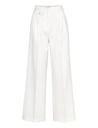 Yana Tailored Wide Pants White Malina