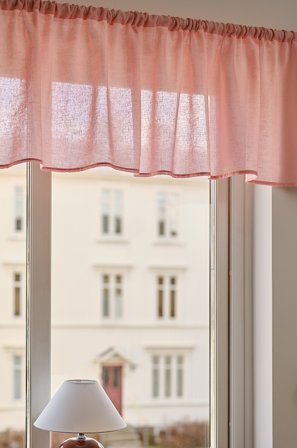 Jotex - Gardinkappe Linblanding Ferskenrosa - LILL - Kjøp Gardinkapper hos Jotex