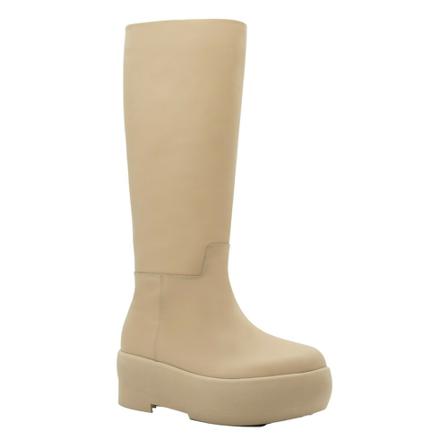 Gia Borghini, High Boots Beige, Dames, Maat:35 EU,rubber