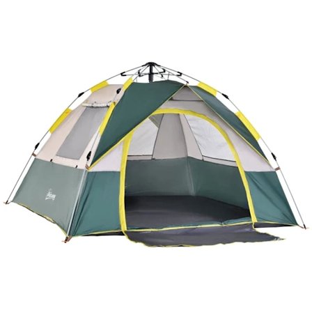Rootz Camping Tent - 3 Person Tent - Dome Tent - Weatherproof Cover Protects Tent - Tent With Pegs - Outdoor Shelter - Polyester Material - Green - 20