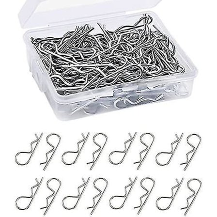 150 kpl RC-auton kori-kiinnikkeet Ruostumaton Teräs R-naulat 1/12