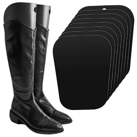 8 stk. Støvletræer, Sorte Støvleformere, Genanvendelige Sko Holder, Plastik Støvletræ, Høje Støvle Holder Til Kvinder Og Mænd