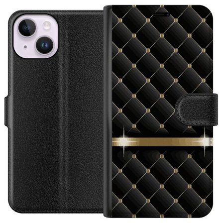 Yhteensopiva Lompakkokotelo Apple Apple iPhone 15 Ylellinen Musta