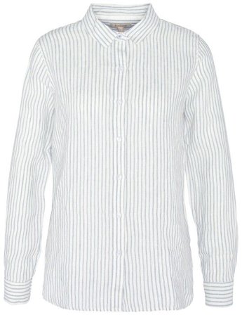 Barbour W's Marine Linen Shirt Chambray Stripe - Country Lifestyle