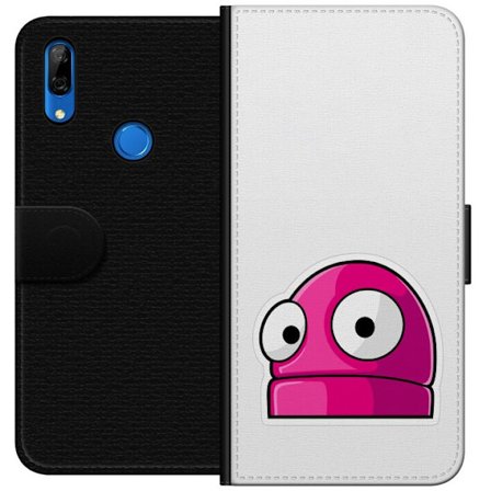 Kompatibel Tegnebogsetui til Huawei Huawei P Smart Z Rosa tegneseriefigur med store øjne i legende og humoristisk stil