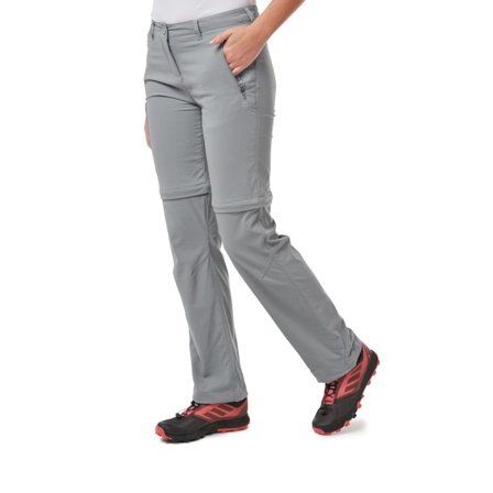 Craghoppers Women's Nosilife Pro Convertible Trousers Women everyday trousers Grey 40 Long