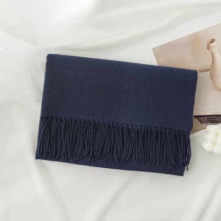 Ny scarf för höst och vinter, koreansk stil, mångsidig damscarf i imitation cashmere, enfärgad varm scarf, sjal