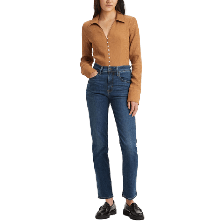 Levi's 724 High Rise Straight Jeans Dam Blå 26/30