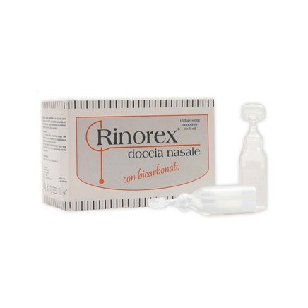 Rinorex Doccia Nasale Bicarbonato 15x5ml - Sollievo Naturale