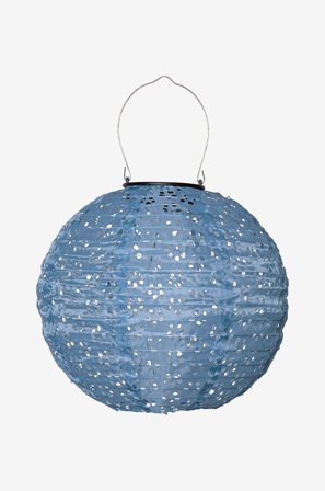 Star Trading - Solcelledekorasjon Festa 25cm - Blå - Solcellelamper - Fra Homeroom