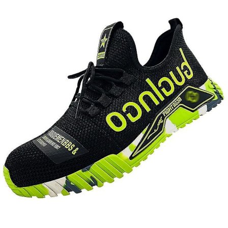 Työkengät Teräskärjellä Miehille Turvakengät Pistosuojatut Työkengät Saappaat Muoti Inde Grass Green