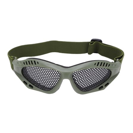 Mesh Sikkerhedsbriller Slagfaste Høj Styrke Åndbare Beskyttelsesbriller til Skydespil Udendørs Kørsel Militærgrøn