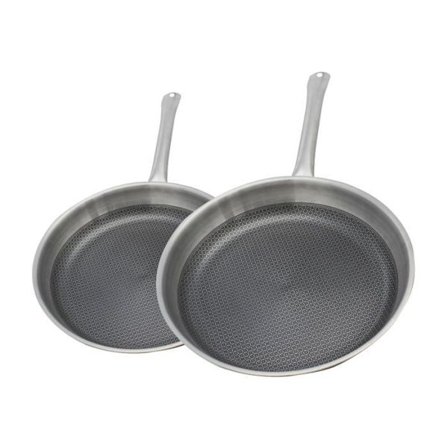 Set med 2 induktionspannor - ELO - Relief Solutions - 18/10 rostfritt stål ELODUR Select non-stick Ø 24 och 28 cm