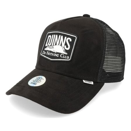 Djinns - Svart trucker Keps - Hft Cap Dnc 3.0 Hairy Suede Black Trucker @ Hatstore