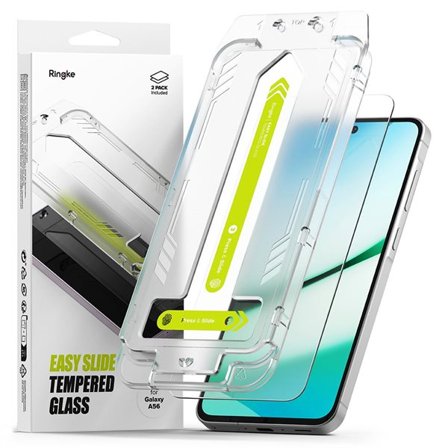 Ringke Easy Slide 2-pak hærdet glas til Samsung Galaxy A56 5G - transparent