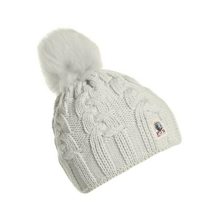 Parajumpers, White Cable HAT Wit, Dames, Maat:ONE Size
