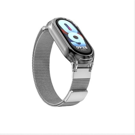 Kellohihna Xiaomi Mi Bandille läpinäkyvällä kotelolla Xiaomi Mi Band 3/4/5/6