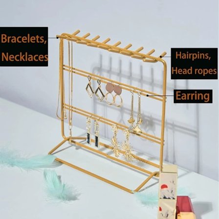 Jewelry Storage Box, Jewelry Rack, Perfect for Earrings, Necklaces and Bracelets, Jewelry Storage