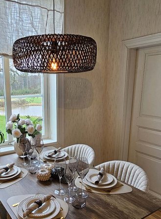 Savanna taklampe Ø57 - natur