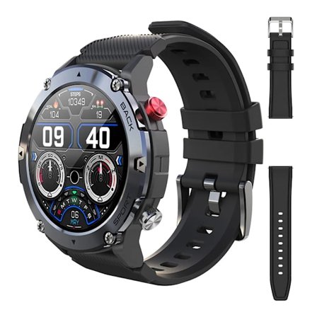 LEMFO LF26 Max Smartwatch för män Bluetooth-samtal Smartklocka IP68 Vattentät 360 HD-skärm Standby för Android IOS