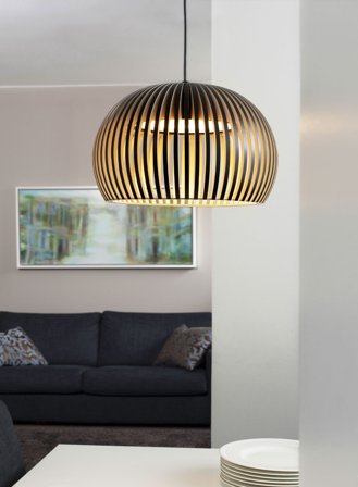 Atto 5000 taklampe Ø34 - sort