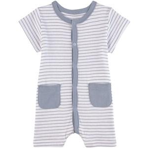 Absorba Blue Striped Romper 6 Months - All in ones - 6 months - Blue