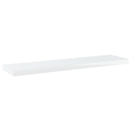 Vidaxl Hyllplan 8 St Vit Högglans 40x10x1,5 Cm Spånskiva Vit