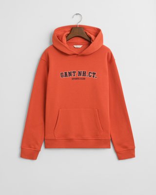 GANT - Hettegenser med grafikk for tenåringer deep orange