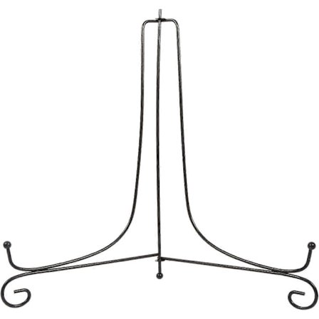 Staffli Plattestativ, Svart Jern Displaystativ Plattholder, Fotorammeholder Stativ, Jern Staffli Klassisk Displaystativ For Skål Platt Fotoramme