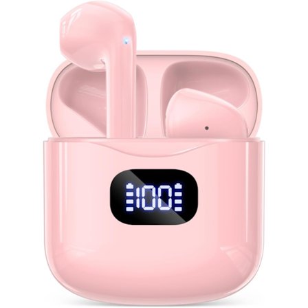 Trådlösa Hörlurar, Bluetooth 5.3 Hörlurar 40 Timmars Speltid med Laddningsfodral, IPX5 Vattentäta Stereo In-Ear Hörlurar med Mikrofon för iOS Android