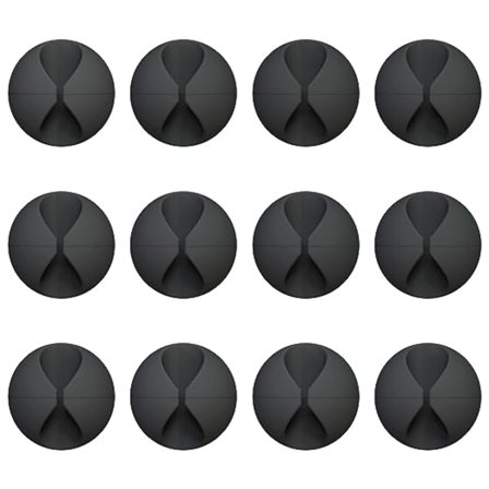 12-pakning kabelklips, selvklebende ledningsholder for ledninger