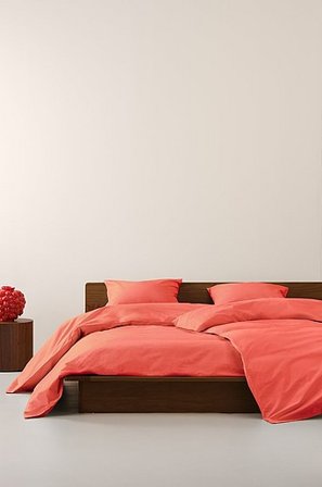 Jotex - Percale Sengesett Enkeltseng - Økologisk Korall - ZACK - Kjøp Enkeltseng hos Jotex
