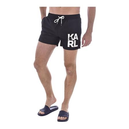Karl Lagerfeld Iconic swim shorts Sort, Herre Badeshorts