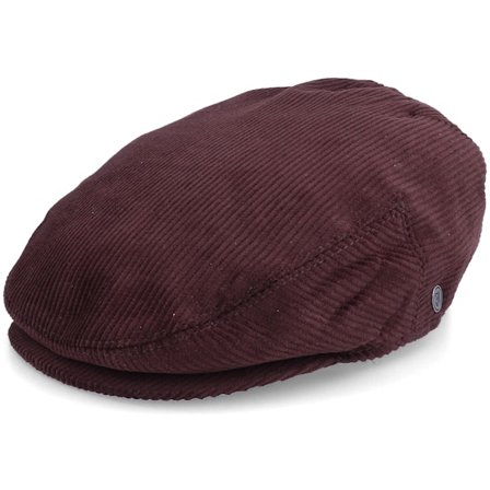Jaxon & James - Brown flatcap Czapka Z Daszkiem - Corduroy Brown Flat Cap @ Hatstore