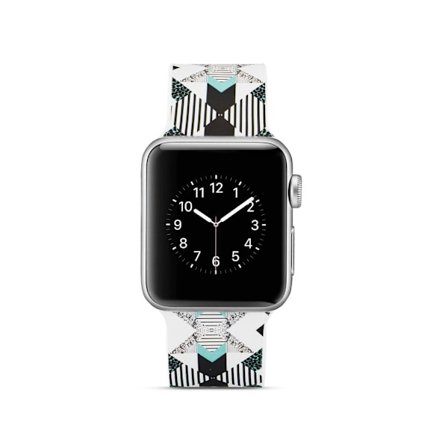 Silicone Watchband for Apple Watch 4 40mm, Series 3 / 2 / 1 38mm - Vertical Stri