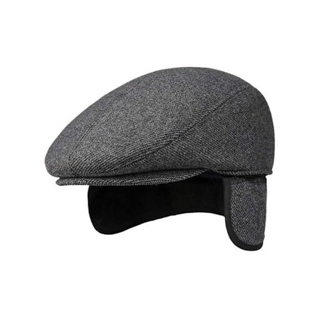 #Spids kasket mænds vinterspids kasket med øreflap varm bat kasket#