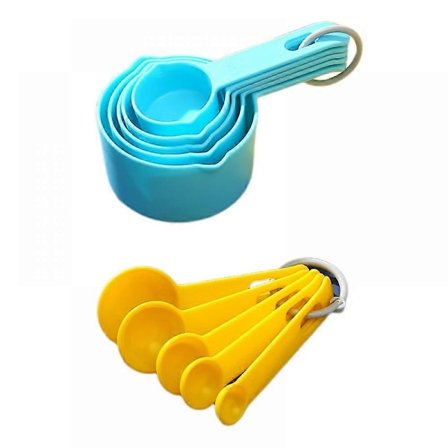 Tykkere Målebægre i Plast, Måleskeer, 10-delt Sæt, Køkken Krydderi Måleskeer, Husholdnings Køkken Bageværktøj