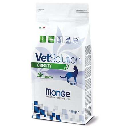 Monge VetSolution Obesity Linea Veterinaria Cibo Secco Gatti 1,5