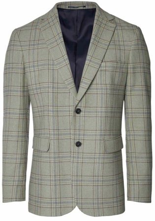 Chevalier Wiston Tweed Blazer, Willow Green Checked