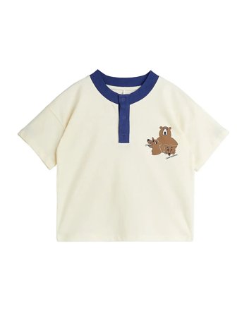 Mini Rodini Camp Rodini Sp Ss Grandpa - Cream - 128/134