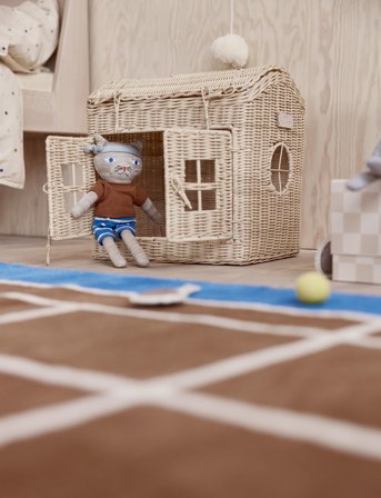 OYOY MINI Polly Cat Tennis Doll - Multi/patterned - 32.5X18.3X5.3CM