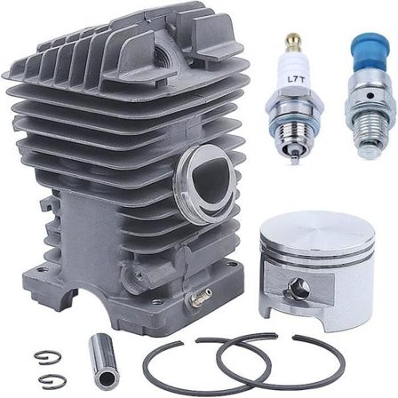 49 mm moottorisaha sylinteri männän sarja yhteensopiva STIHL MS390 MS290 MS310 029 039 paineenpurkuventtiilin vaihto-osat