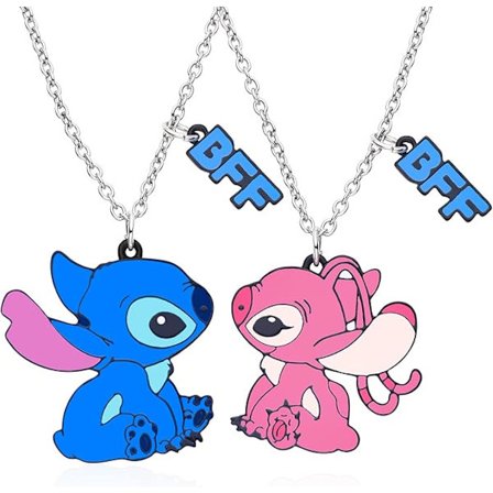 Stitch Halsband Stitch Gåva Flickor Stitch och Scrump Bästa Vänner Halsband Stitch Bästa Vänner Halsband för 2 Stitch