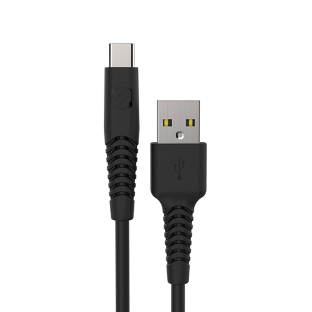 Scosche SynCable HD USB-kabel USB-A til USB-C, svart, Stikkontakter & kabler