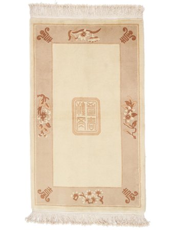 91X152 Tappeto Cinesi 90 Line Orientale Arancione/Beige (Lana, Cina) Carpetvista