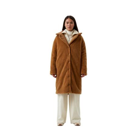 Patrizia Pepe Coats Brun, Dame Uldfrakker